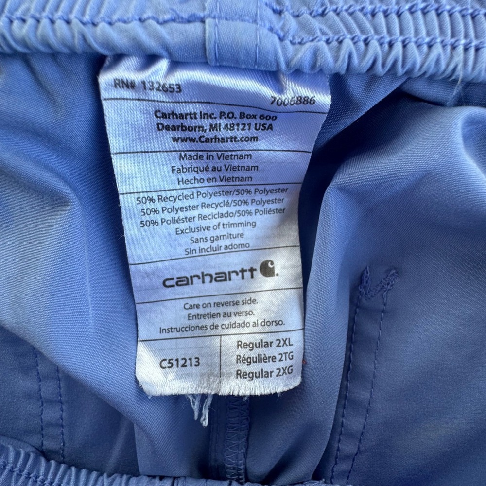 Carhartt Scrub Pants Womens 2XL Blue Medical Nurse Workwear Utility Fit - Picture 2 of 10